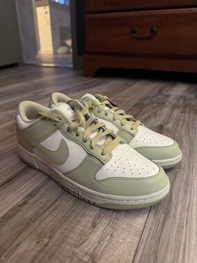 Nike Dunks in Light Green and White- NEVER WORN